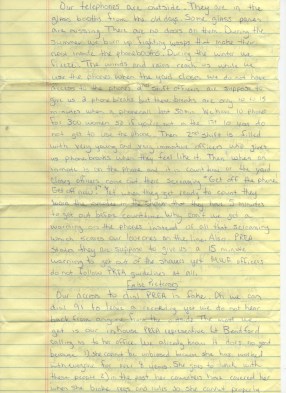 Inmates at Montgomery Women's Facility cannot contact PREA staff externally (Prison Rape Elimination Act)