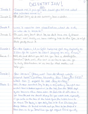 Orientation 101 at Montgomery Women's Facility